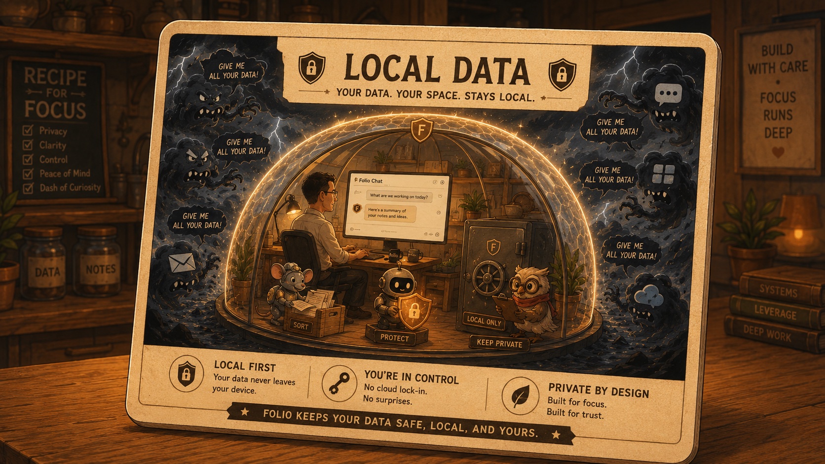 Data stays on the machine